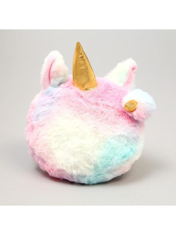 Сумка детская меховая «Единорог», 16х3х13 см