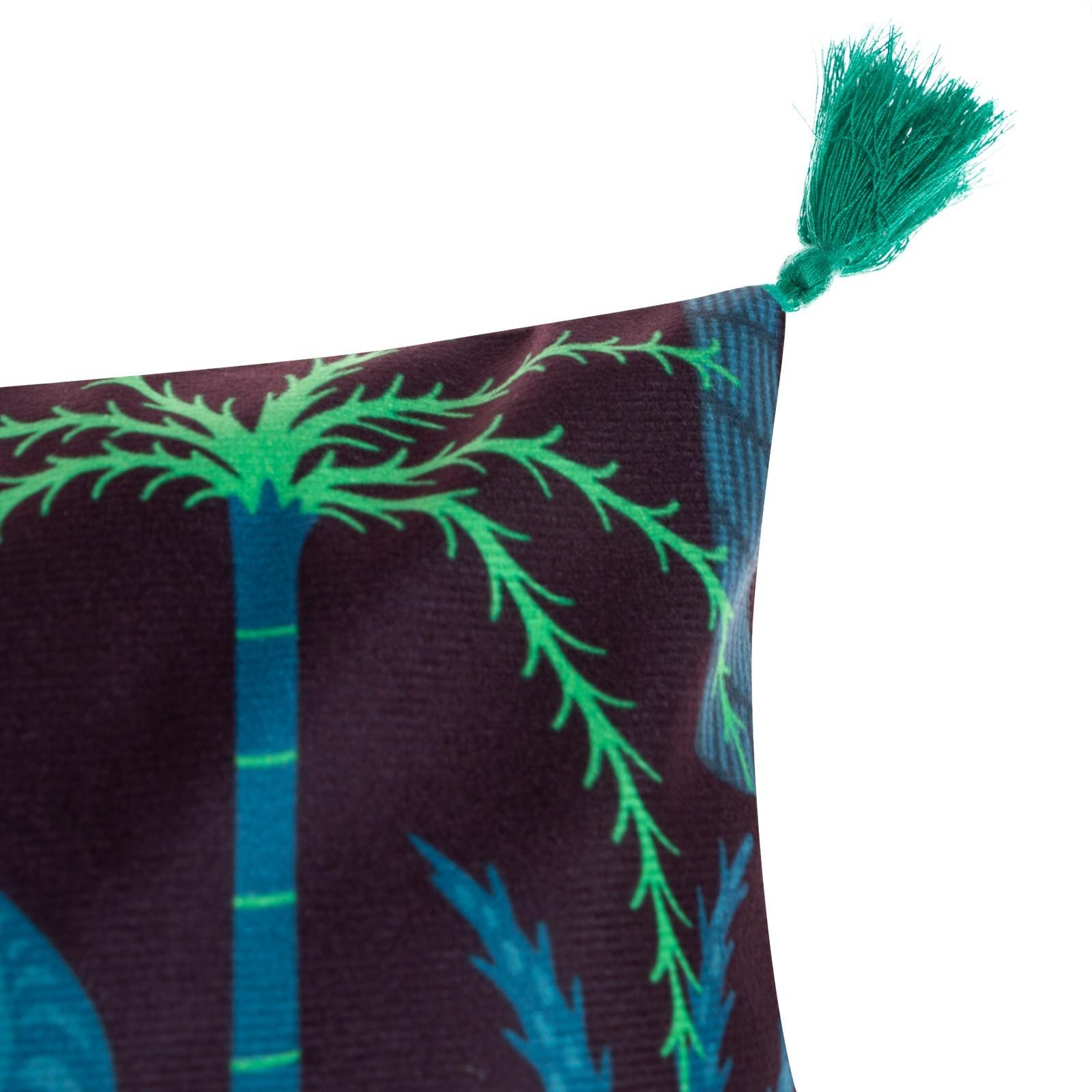 Наволочка декоративная с кисточками Этель «Леопарды», 43х43 см