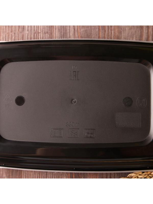 Контейнер с крышкой, 830 мл, 1-секционный