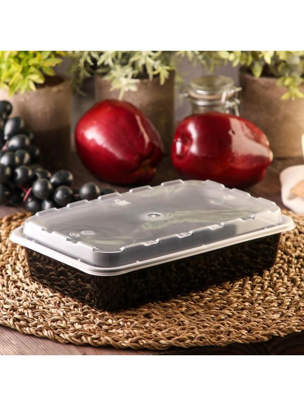 Контейнер с крышкой, 830 мл, 1-секционный