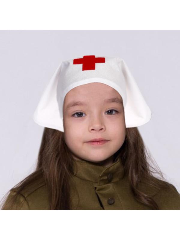 Косынка медсестры, цвет белый