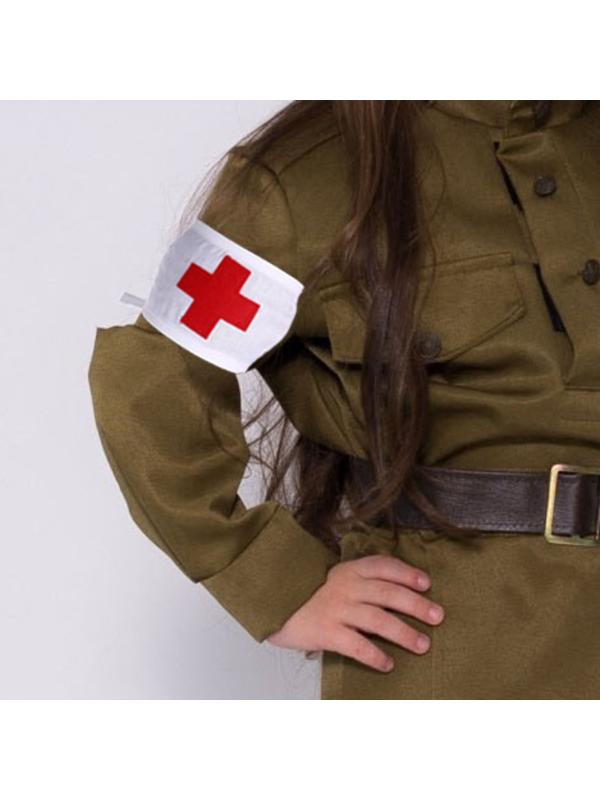 Повязка медсестры, цвет белый