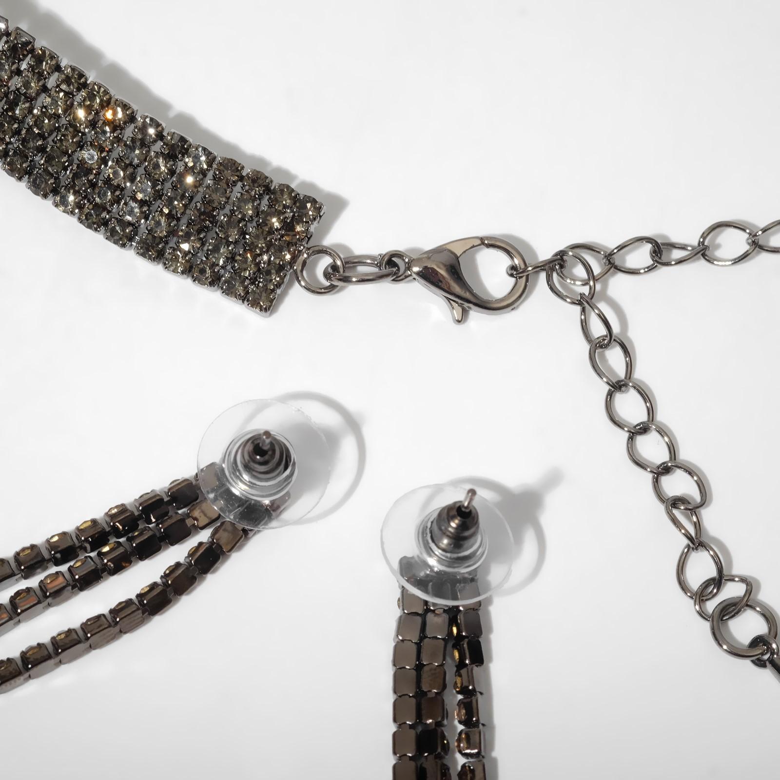 Набор 2 предмета: серьги, колье 