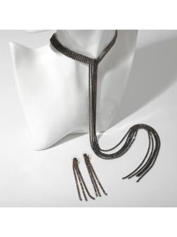 Набор 2 предмета: серьги, колье 