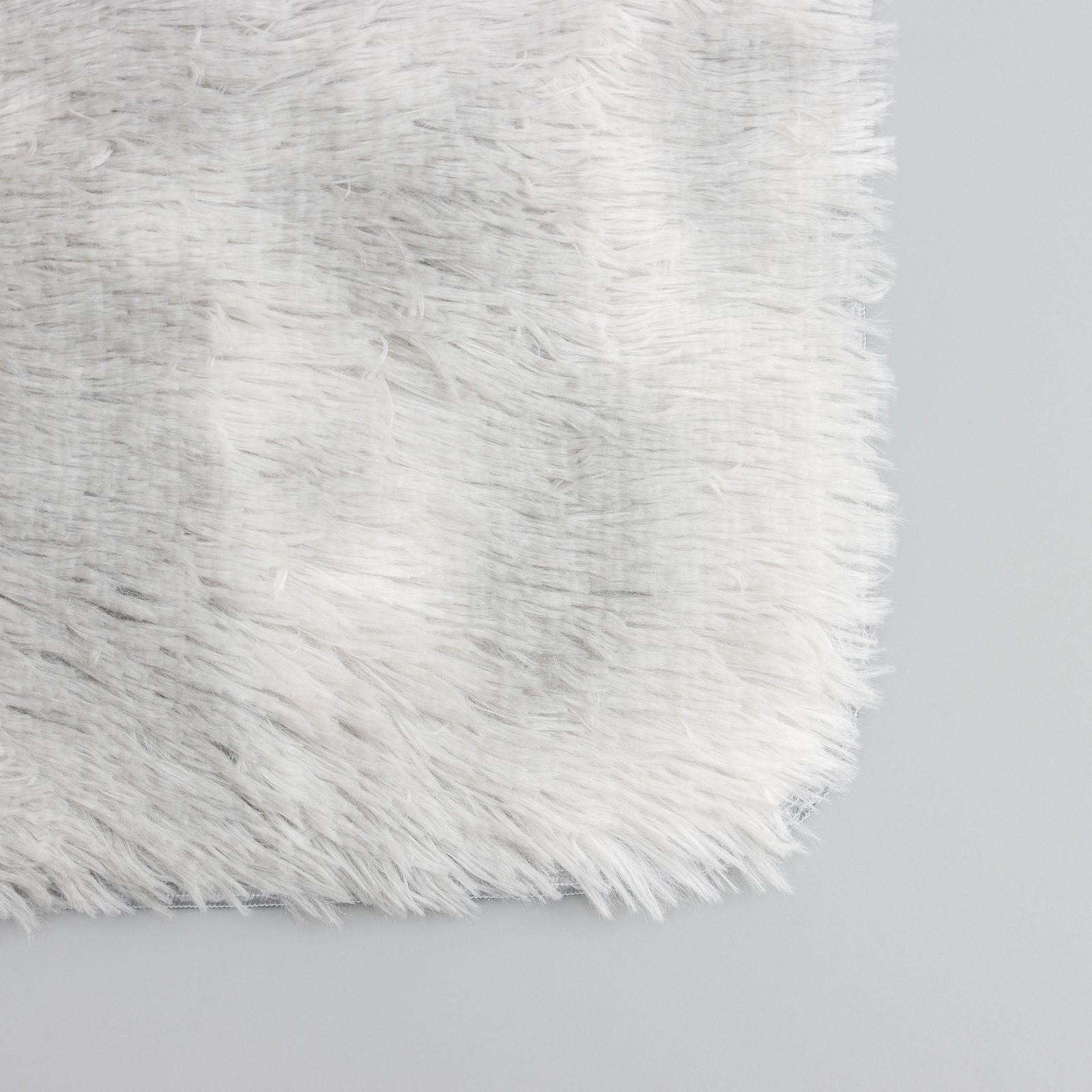 Коврик для ванной Доляна «Пушистик», 40×60 см, цвет серый