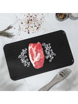 Противень для разморозки продуктов Доляна, 35,5×20,5 см, цвет чёрный