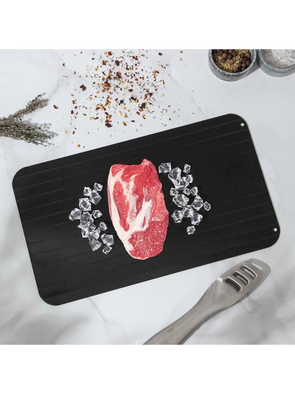 Противень для разморозки продуктов Доляна, 35,5×20,5 см, цвет чёрный