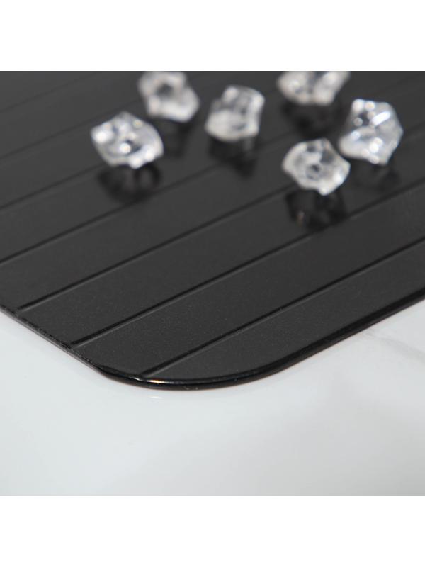 Противень для разморозки продуктов Доляна, 35,5×20,5 см, цвет чёрный