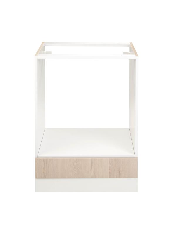 Шкаф напольный для духового шкафа Комфорт 600х580х820 Сосна Аланд/Белый