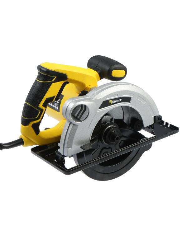 Пила циркулярная Kolner KCS 165/1400, 1400 Вт, 5000 об/мин, 165х16 мм, пропил 55 мм, 0-45°
