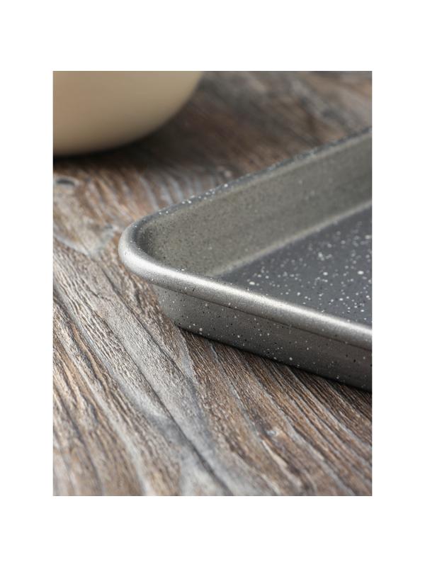 Противень Magistro Gourmet Range, 39,5×26,8×2,6 см, толщина 0,6 мм, антипригарное покрытие, цвет серый