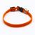 Ошейник кошачий мягкий с бубенчиком, 30 х 1 см, текстиль, оранжевый