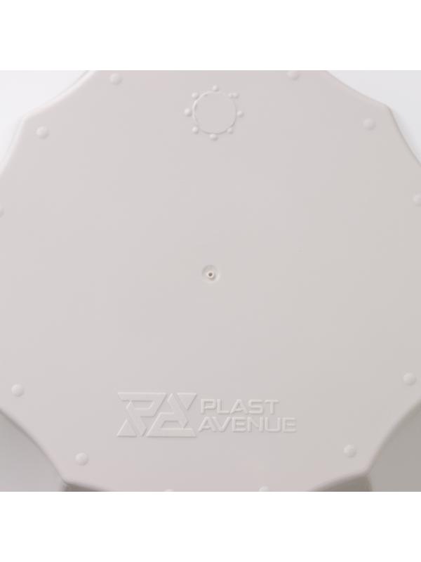 Кашпо для цветов со вставкой «Флюте», 4,5 л, d=20 см, h=20 см, цвет бежевый