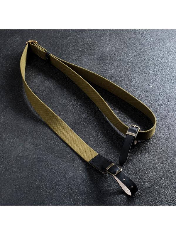 Ремень оружейный, с регулировкой, брезент, хаки