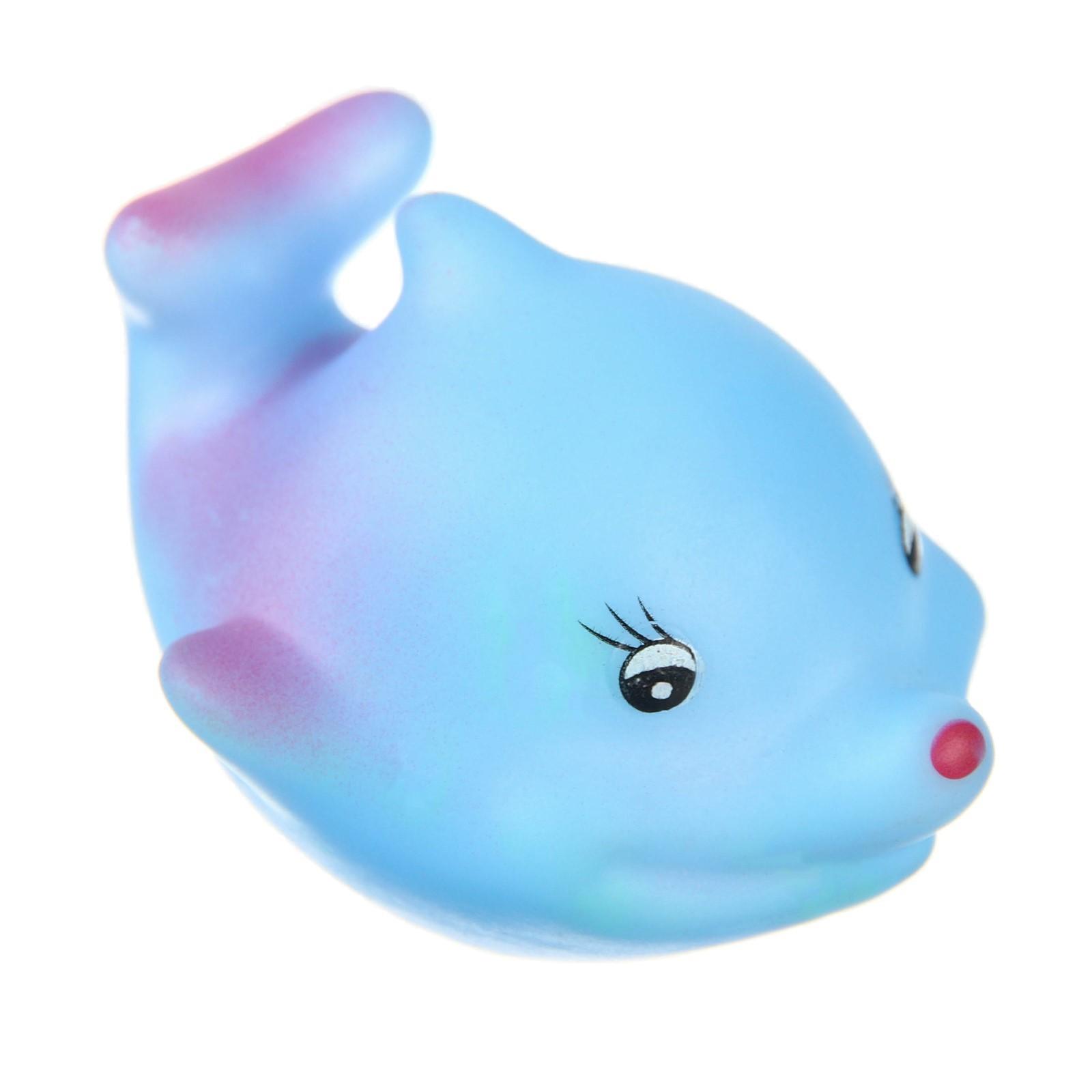 Набор игрушек для игры в ванне «На острове», с пищалкой, 8 шт