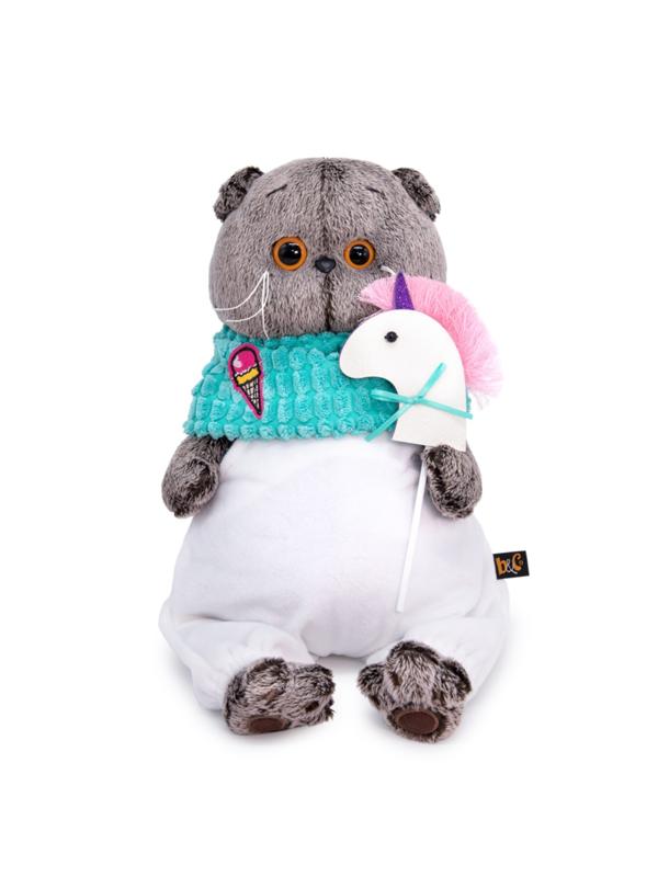 Мягкая игрушка «Басик с единорогом», 30 см