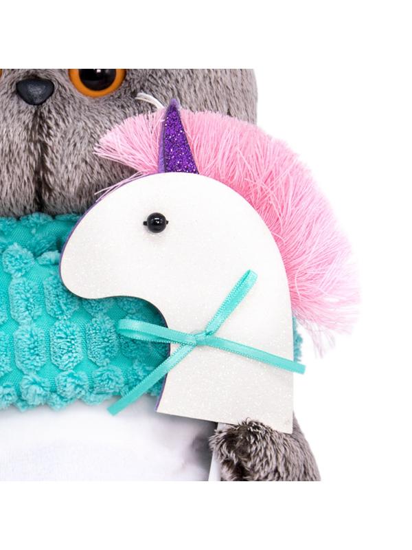 Мягкая игрушка «Басик с единорогом», 30 см