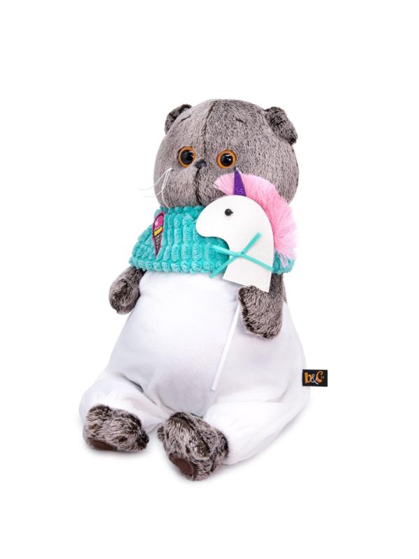 Мягкая игрушка «Басик с единорогом», 30 см