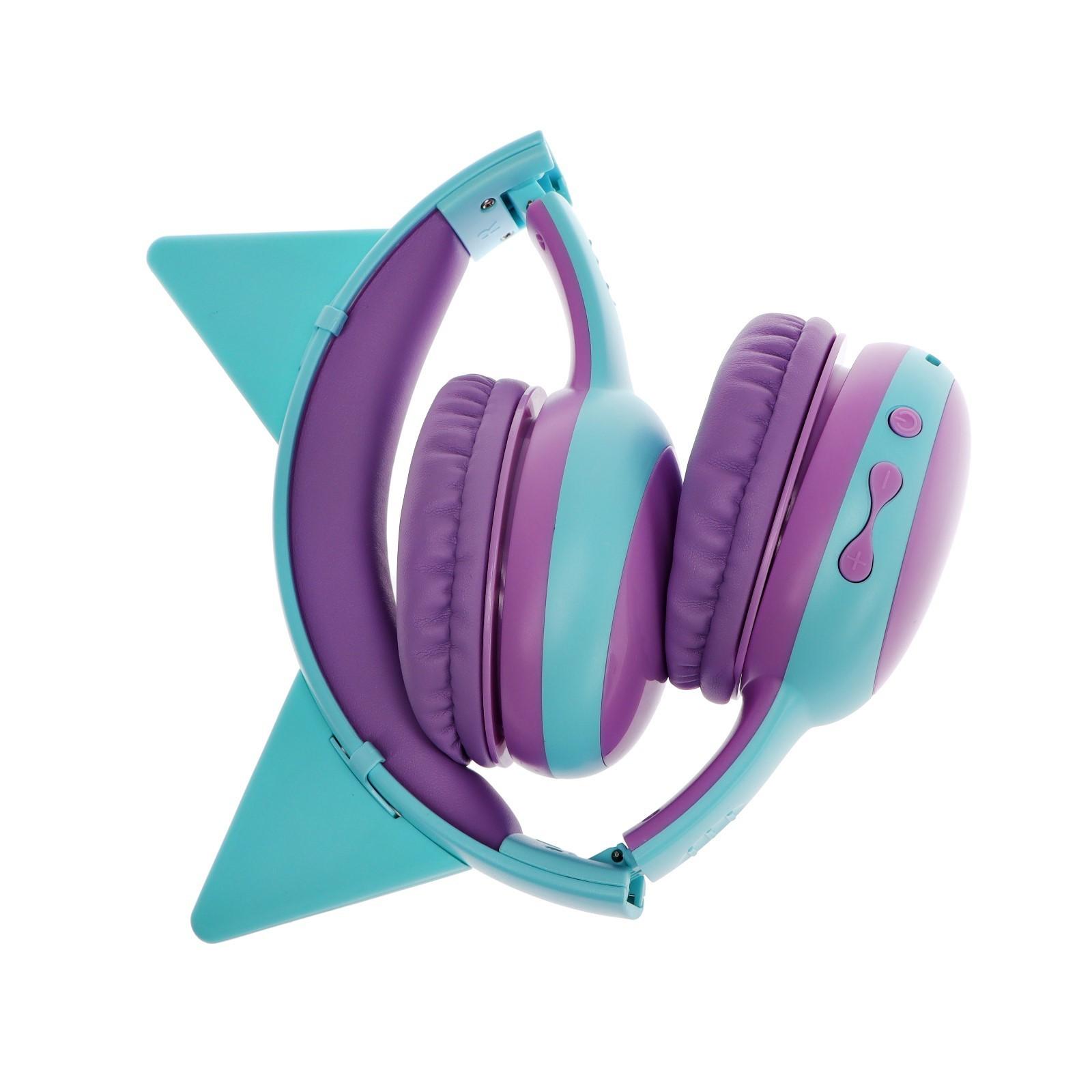 Детские наушники Perfeo KIDS, беспроводные, накладные, микрофон, BT 5.0, 300 мАч, голубые