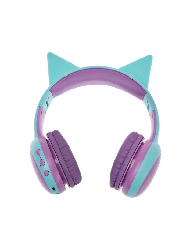 Детские наушники Perfeo KIDS, беспроводные, накладные, микрофон, BT 5.0, 300 мАч, голубые