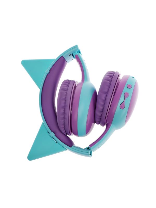 Детские наушники Perfeo KIDS, беспроводные, накладные, микрофон, BT 5.0, 300 мАч, голубые