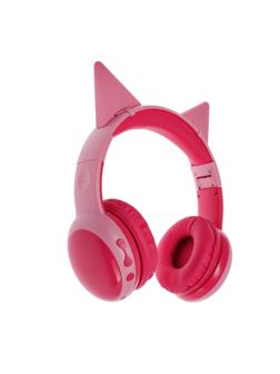 Детские наушники Perfeo KIDS, беспроводные, накладные, микрофон, BT 5.0, 300 мАч, розовые