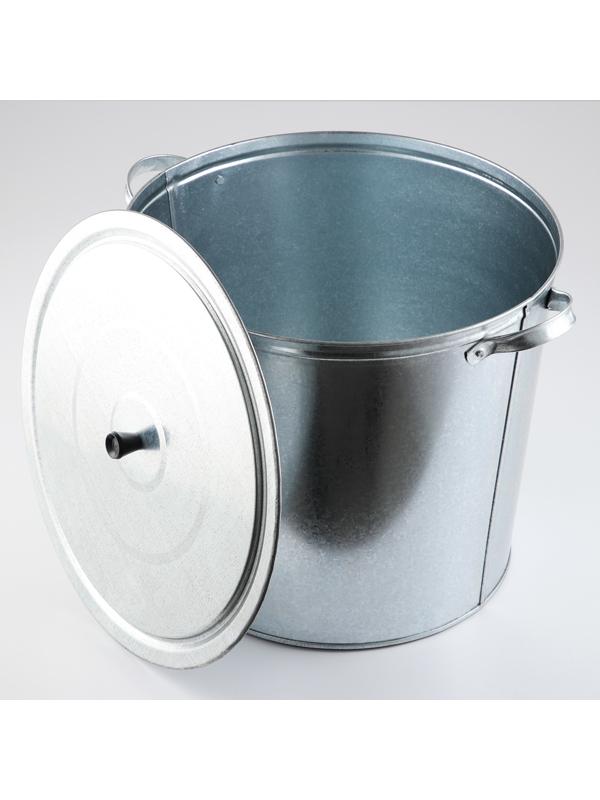 Бак для белья 32 л, оцинкованный, без решетки ,