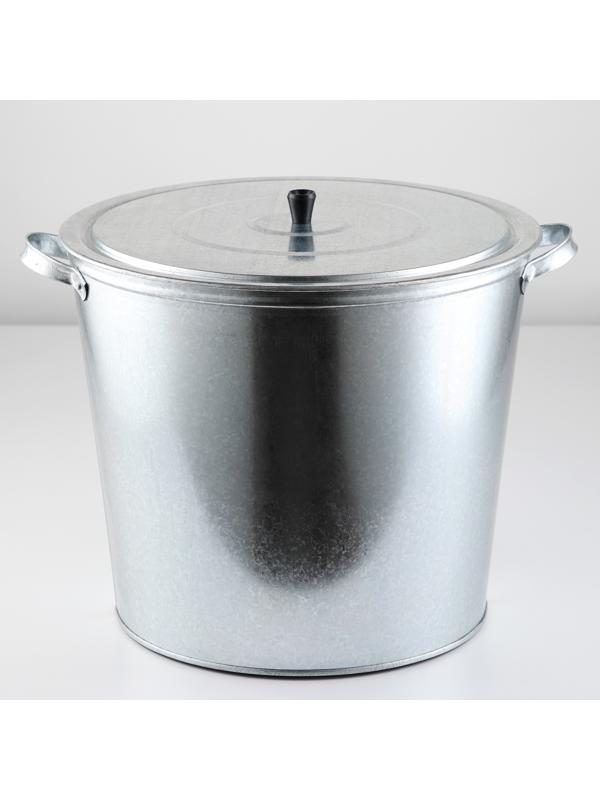 Бак для белья 32 л, оцинкованный, без решетки ,