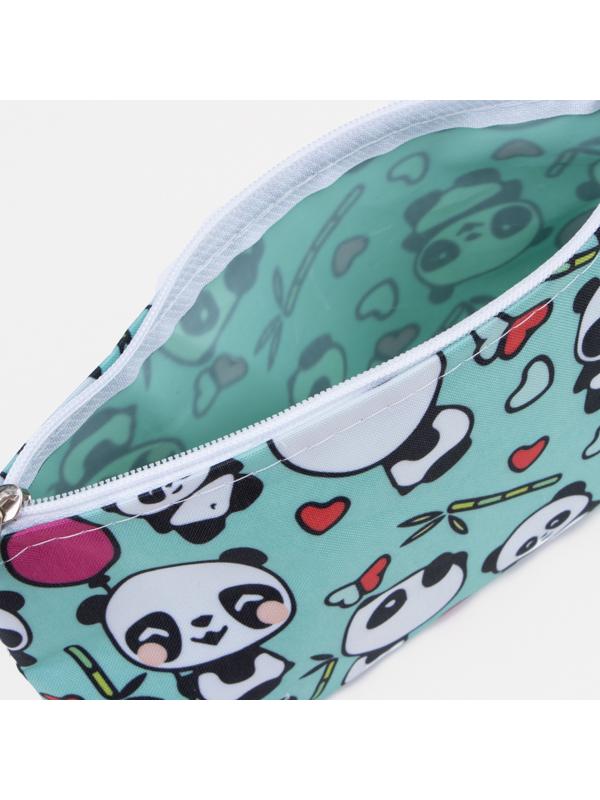 Косметичка на молнии, цвет бирюзовый
