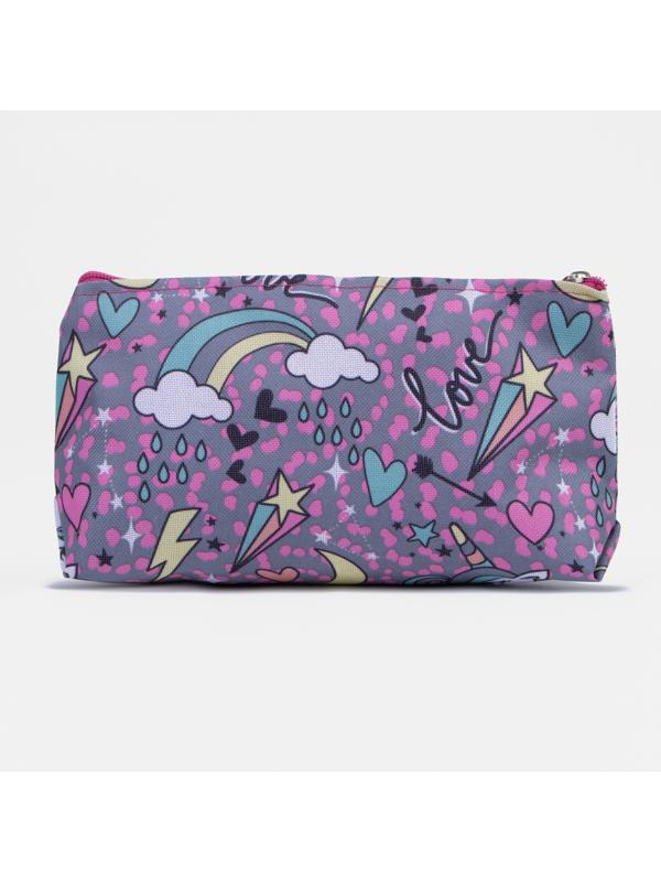 Косметичка на молнии, цвет розовый