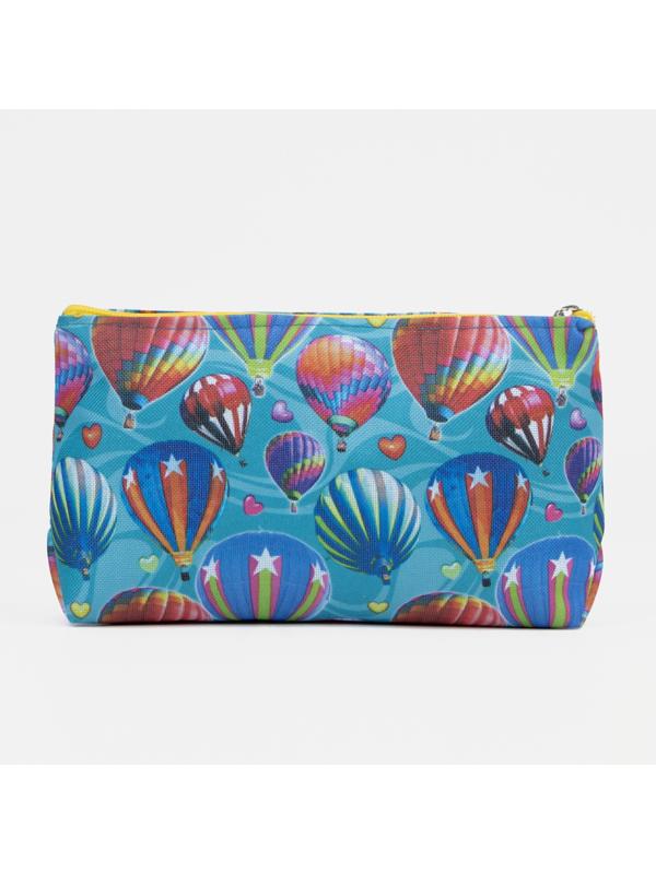 Косметичка на молнии, цвет голубой