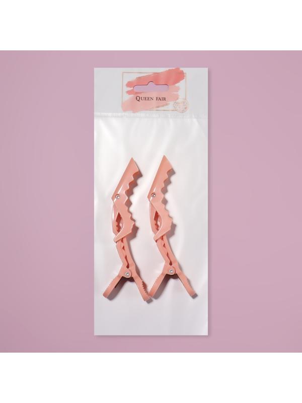 Набор зажимов для волос, 11 см, 2 шт, цвет МИКС