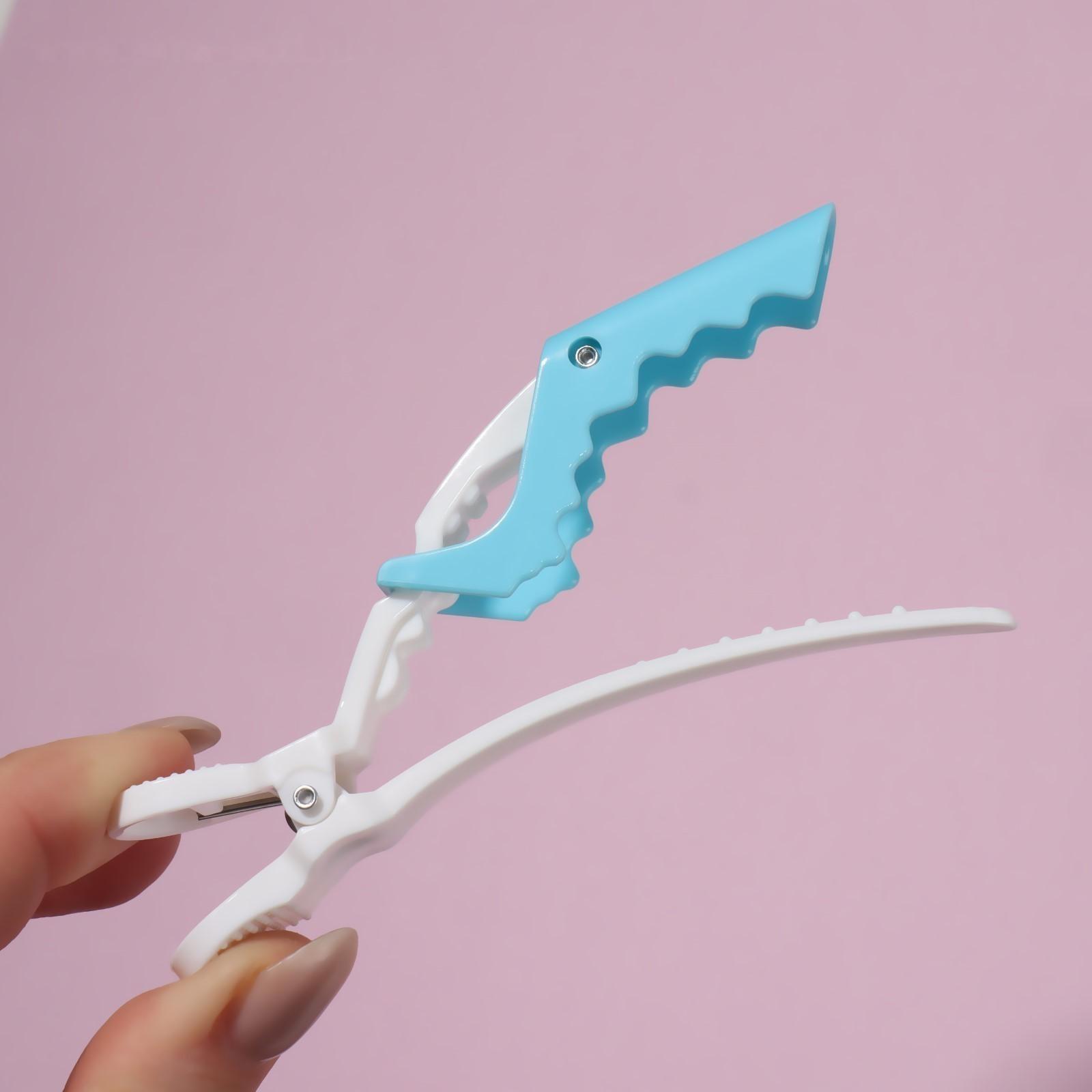 Набор зажимов для волос, 11 см, 2 шт, цвет МИКС/белый