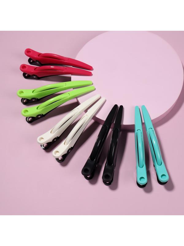 Набор зажимов для волос, 11 см, 2 шт, цвет МИКС