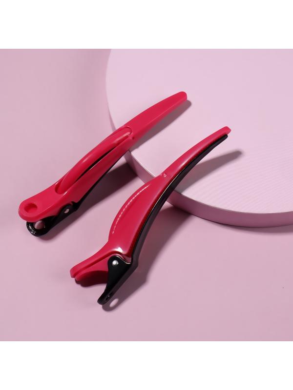 Набор зажимов для волос, 11 см, 2 шт, цвет МИКС