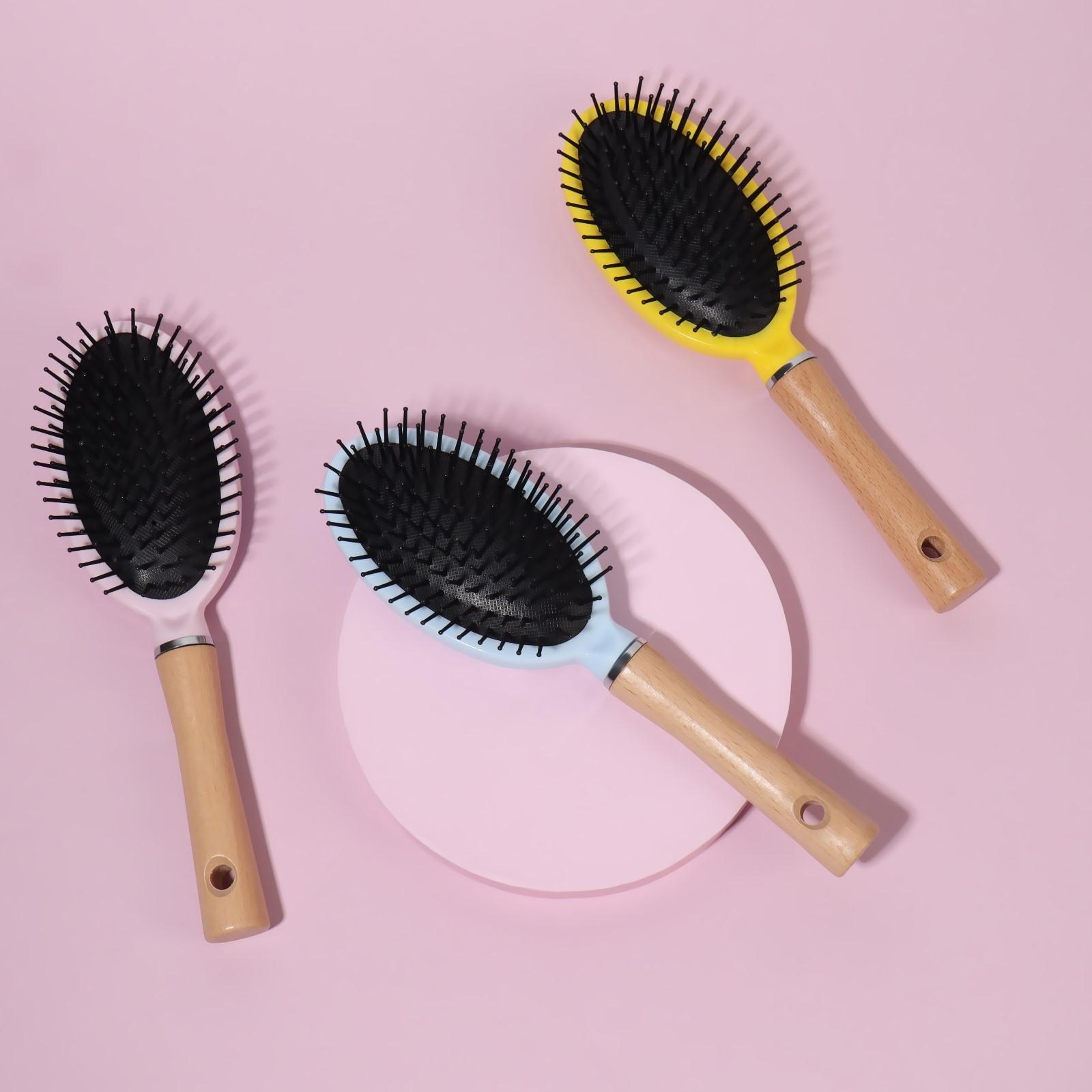 Расчёска массажная, 7 × 24 см, цвет МИКС