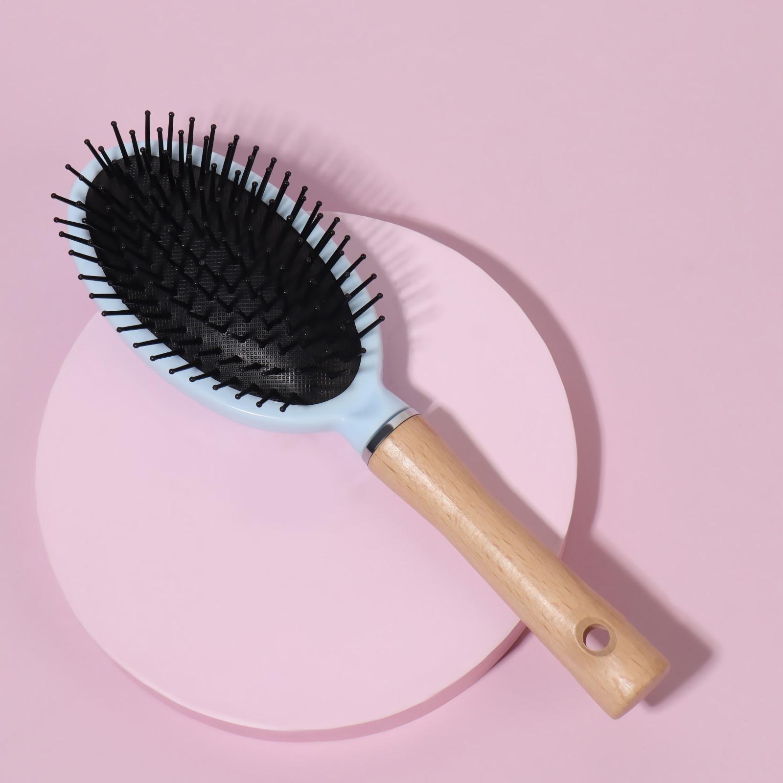 Расчёска массажная, 7 × 24 см, цвет МИКС