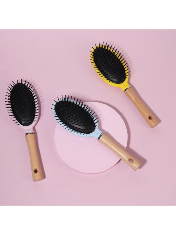 Расчёска массажная, 7 × 24 см, цвет МИКС