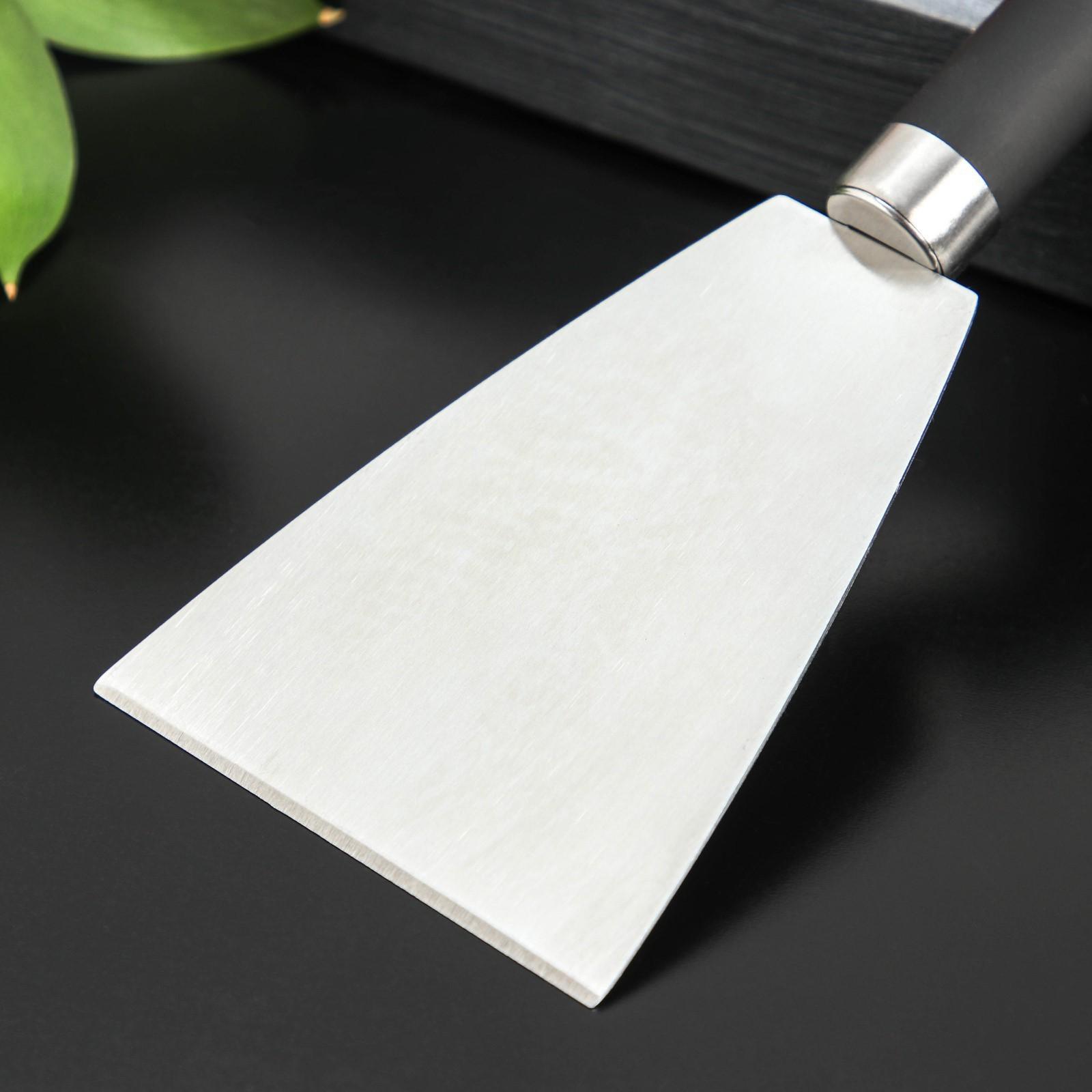 Лопатка-скребок Доляна Venus, нержавеющая сталь, цвет чёрный