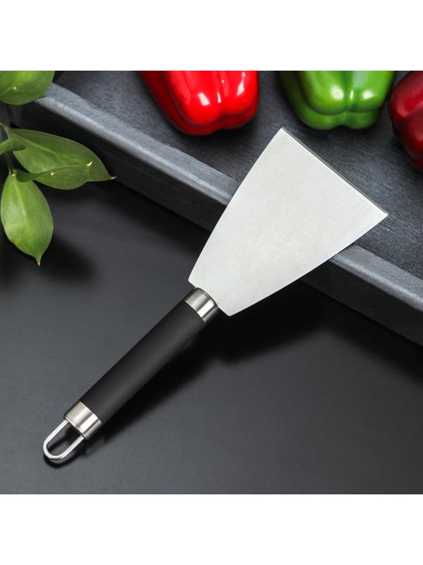 Лопатка-скребок Доляна Venus, нержавеющая сталь, цвет чёрный