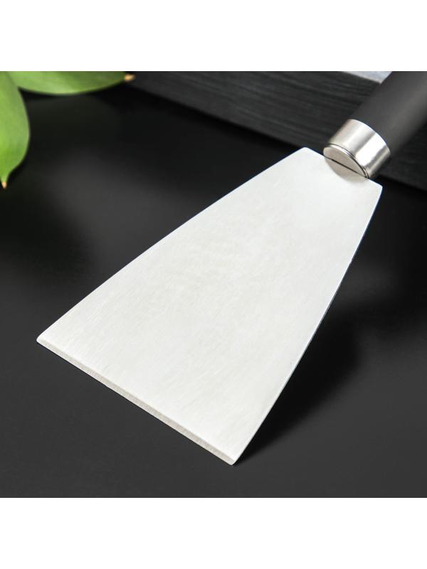 Лопатка-скребок Доляна Venus, нержавеющая сталь, цвет чёрный