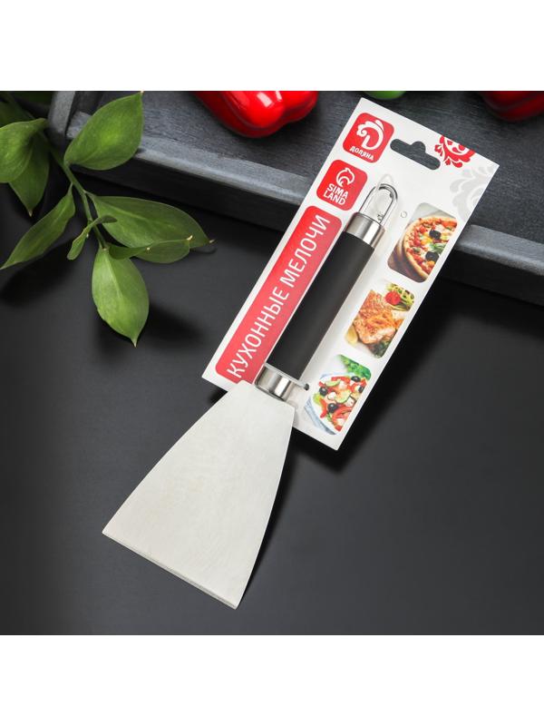 Лопатка-скребок Доляна Venus, нержавеющая сталь, цвет чёрный