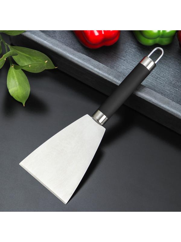 Лопатка-скребок Доляна Venus, нержавеющая сталь, цвет чёрный