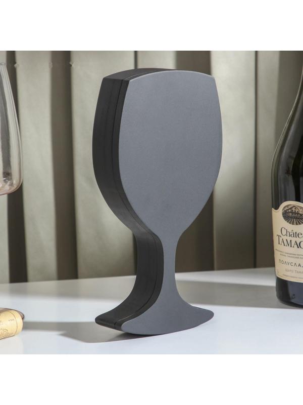 Набор для вина «Бокал», 2 предмета: штопор, каплеуловитель