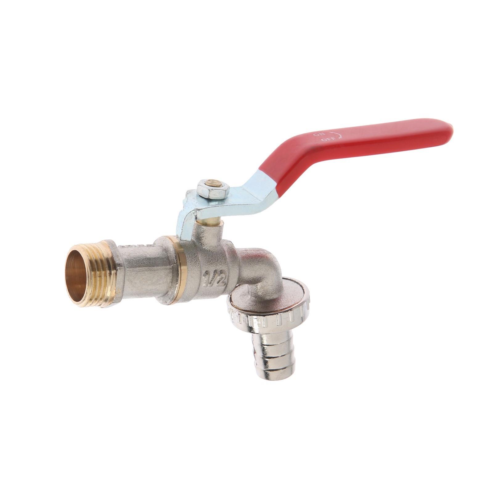 Кран водоразборный со штуцером ZEIN, 1/2