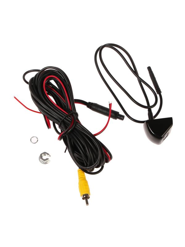 Камера заднего вида, IP68, обзор 130°, 0.3 Мп, провод 6 м, черный