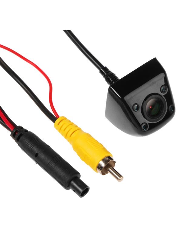 Камера заднего вида, IP68, обзор 130°, 0.3 Мп, провод 6 м, черный