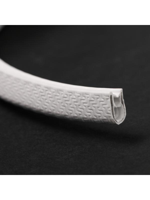 Защитная накладка на контур двери, металлический сердечник, 5 м, белый