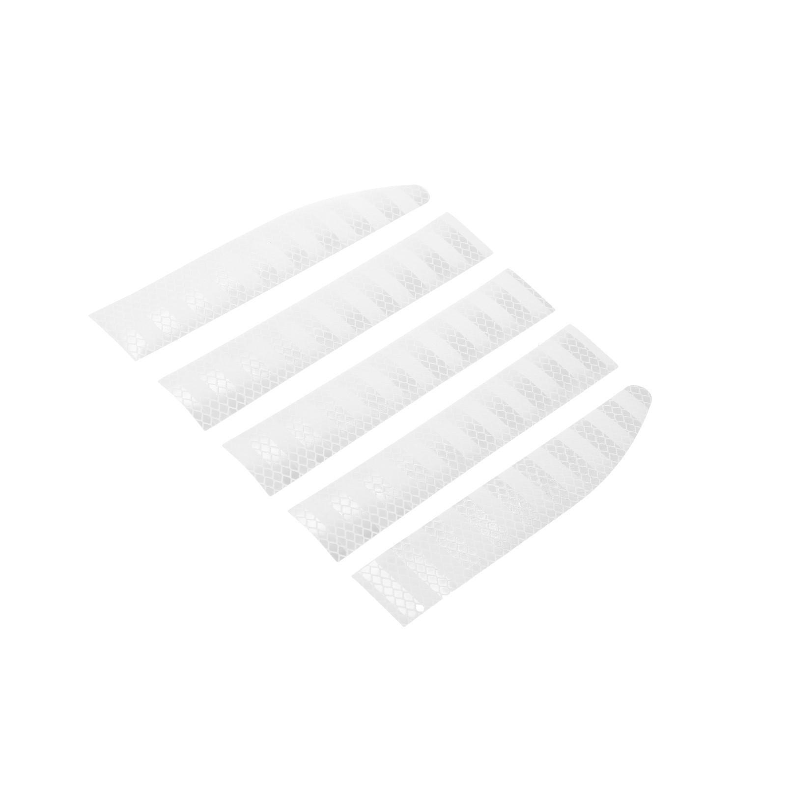 Наклейка светоотражающая 91×3,5 см на кузов авто, белый