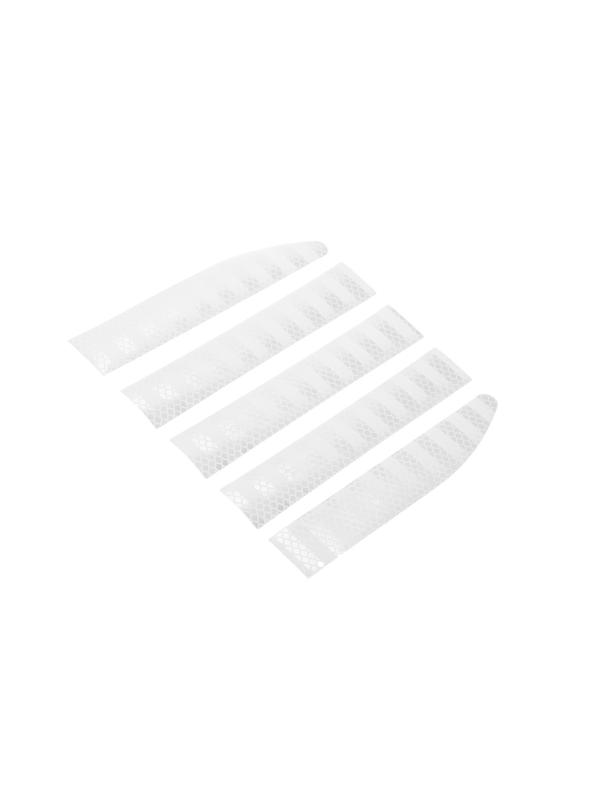 Наклейка светоотражающая 91×3,5 см на кузов авто, белый